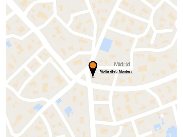 Mapa estático de la ubicación de la oficina de Brújula Digital en Calle de la Montera, Madrid