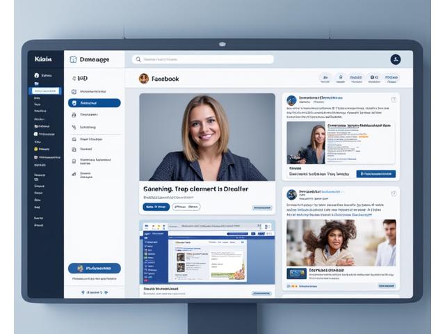 Múltiples vistas previas de anuncios en diferentes plataformas (Facebook, Google, LinkedIn) dentro del editor