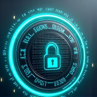 Icono de escudo digital con candado, simbolizando seguridad de datos.