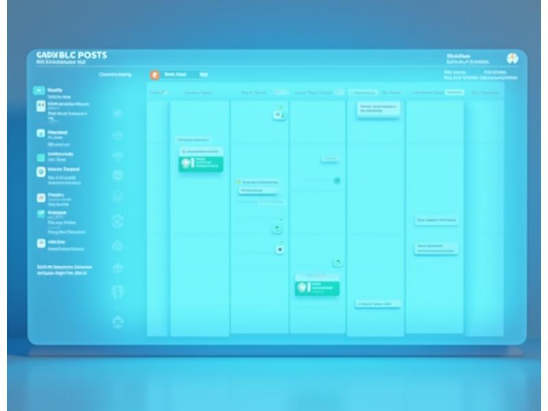 Interfaz de calendario editorial con funcionalidad de arrastrar y soltar, mostrando publicaciones programadas y sugerencias de temas