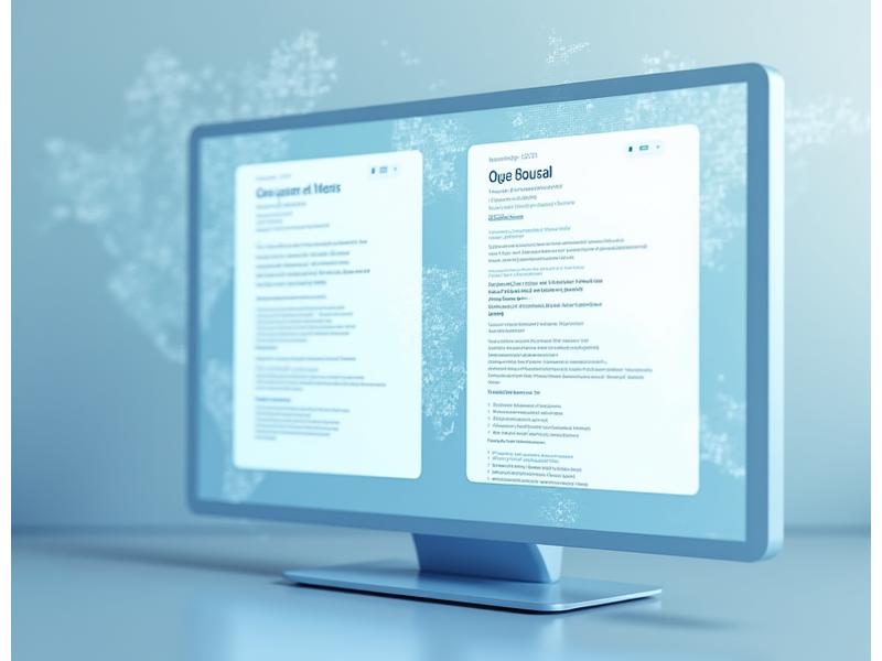 Interfaz de Brújula Digital mostrando un blog post en dos idiomas diferentes lado a lado, con opciones de selección de idioma